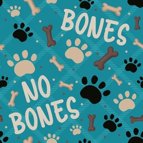 Large Scale Bones No Bones Noodles the Pug Dog Paw Prints