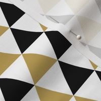 Medium Scale Mod Geometric Scandi Holidays Gold Black White Triangles