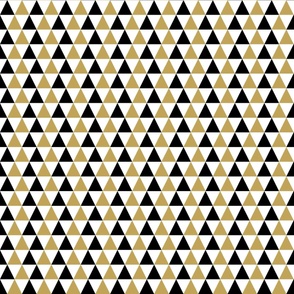 Medium Scale Mod Geometric Scandi Holidays Gold Black White Triangles