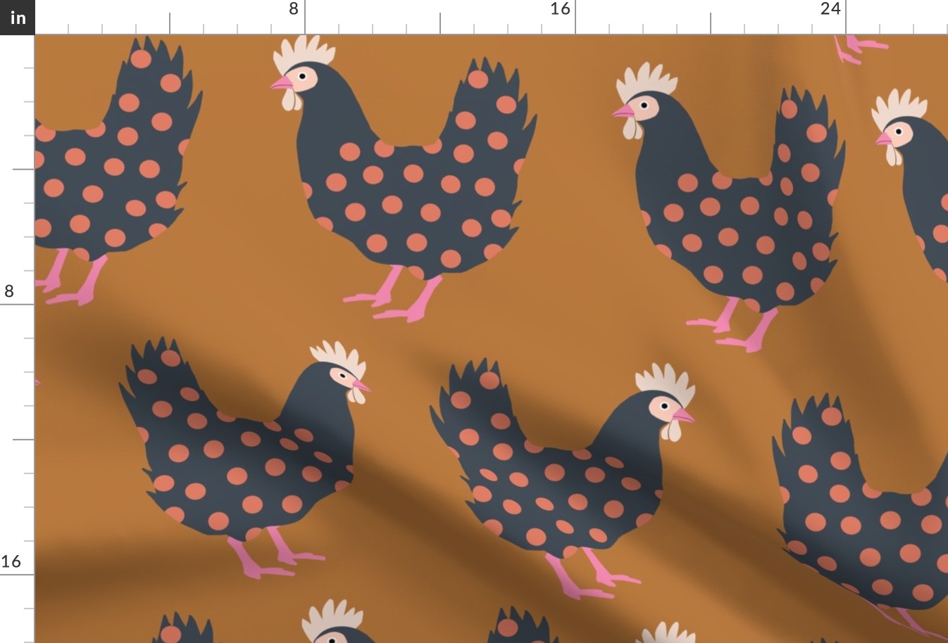 Dot Dot Chicken XL | Harvest Gold Dark + Funky Fall Color Mix