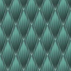 artdeco neutral geometry  emerald - small