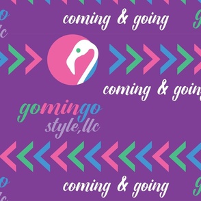 Gomingo Flamingo Branding Pattern