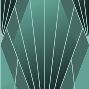 artdeco-neutral-geometry. emerald - large