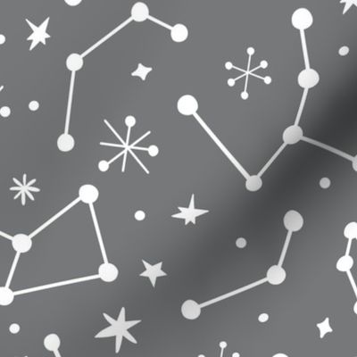 Constellations Grey White | Large Scale