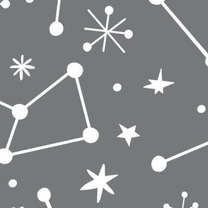 Constellations Grey White | Extra Large Scale