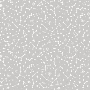 Constellations Light Grey White | Small Scale