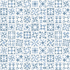Quilting Squares in Sky Blue