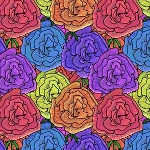 coloured roses
