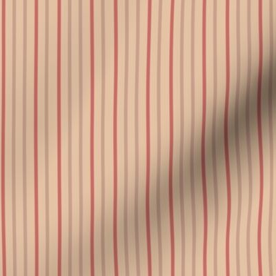 Natural red Christmas Stripes