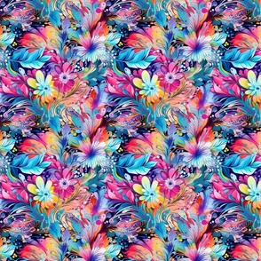 GORGEOUS BRIGHT COLORFUL GYPSY FLOWERS VARIOUS PINK BLUE 19 FLWRHT