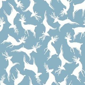 Stylized deer in silhouette lite9