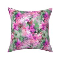 FLORAL GARDEN FUCHSIA PINK AND MINT GREEN FLWRHT