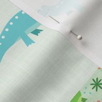 Bigger Scale Patchwork 6" Squares See You Later Crocodile Nursery Coordinate