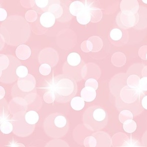 Large Sparkly Bokeh Pattern - Pink Blush