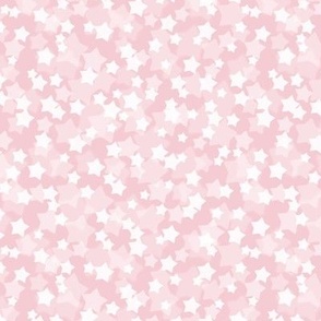 Small Starry Bokeh Pattern - Pink Blush