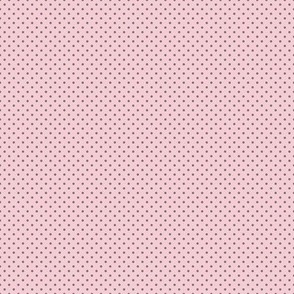 Micro Polka Dot Pattern - Pink Blush and Mouse Grey