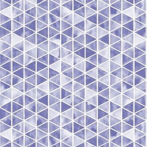 Smaller Scale Very Peri Stained Glass Pantone Color of the Year COTY 2022 Periwinkle Lavender Purple Geometric Triangles