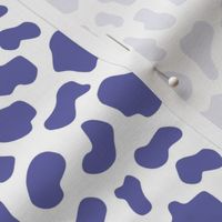 Smaller Scale Very Peri Wild Animal Spots Pantone Color of the Year COTY 2022 Periwinkle Lavender Purple and White Leopard
