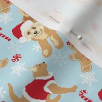 Christmas Cat Dog and Gingerbread  Holiday Fabric