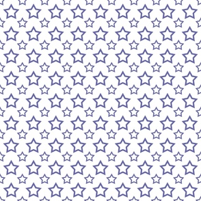 Large Scale Very Peri Stars Pantone Color of the Year COTY 2022 Periwinkle Lavender Purple and White