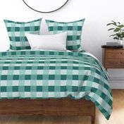 Large Scale Teal Plaid Gingham Green Turquoise Geometric Textures