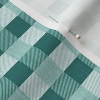 Small Scale Teal Plaid Gingham Green Turquoise Geometric Textures