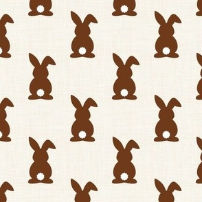 Medium Scale Brown Easter Bunnies Boho Spring Cottontail Bunny Butts