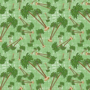 Palm Trees Christmasin Green