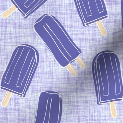 Large Scale Grape Popsicles in Very Peri Pantone Color of the Year COTY 2022 Lavender Periwinkle Purple