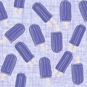 Large Scale Grape Popsicles in Very Peri Pantone Color of the Year COTY 2022 Lavender Periwinkle Purple