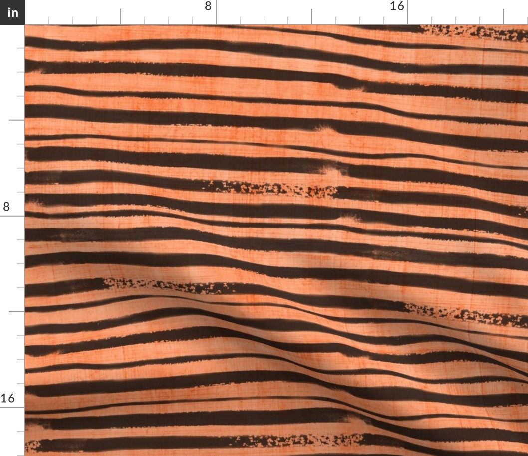 Bigger Scale Tiger Stripes Black and Orange