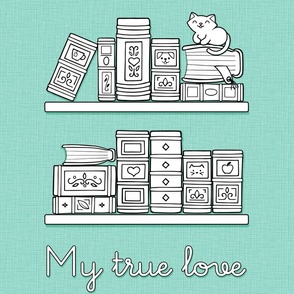 My True love_Fresh Mint - Tea Towel