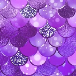 Bigger Scale Mermaid Tail Fish Scales in Purple