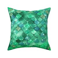 Bigger Scale Mermaid Tail Fish Scales in Bright Green