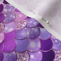 Smaller Scale Mermaid Tail Fish Scales in Purple