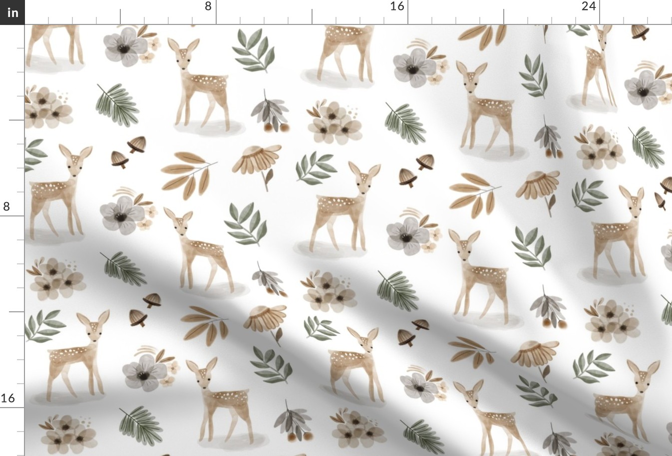 woodland fawn floral