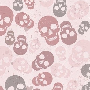 Skull vintage pink