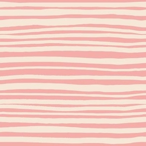 stripes - pink & cream