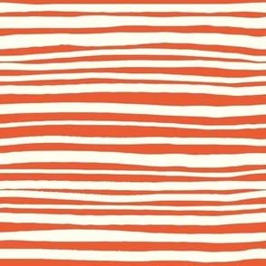 stripes - red & cream