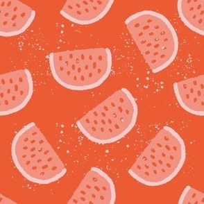 yummy watermelon in red