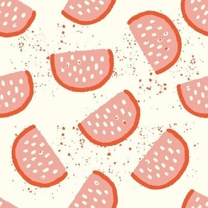 yummy watermelon in pink & cream
