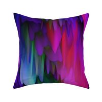 very large stalactites drapery waves 7 summer garden fuchsia purple turquoise blue PSMGE