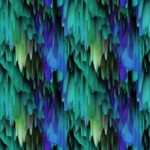 small stalactites drapery waves 5 tropical forest purple aqua turquoise blue summer PSMGE