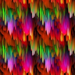 small stalactites drapery waves 2 multicolor bright rainbow summer PSMGE