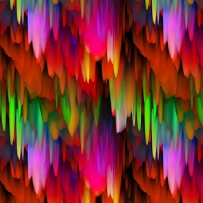 large stalactites drapery waves 2 multicolor bright rainbow summer PSMGE