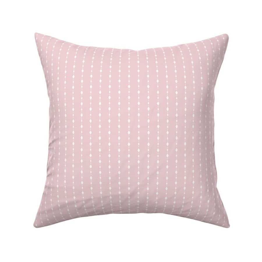 Diamond Jewels Stripe White on Cotton Candy