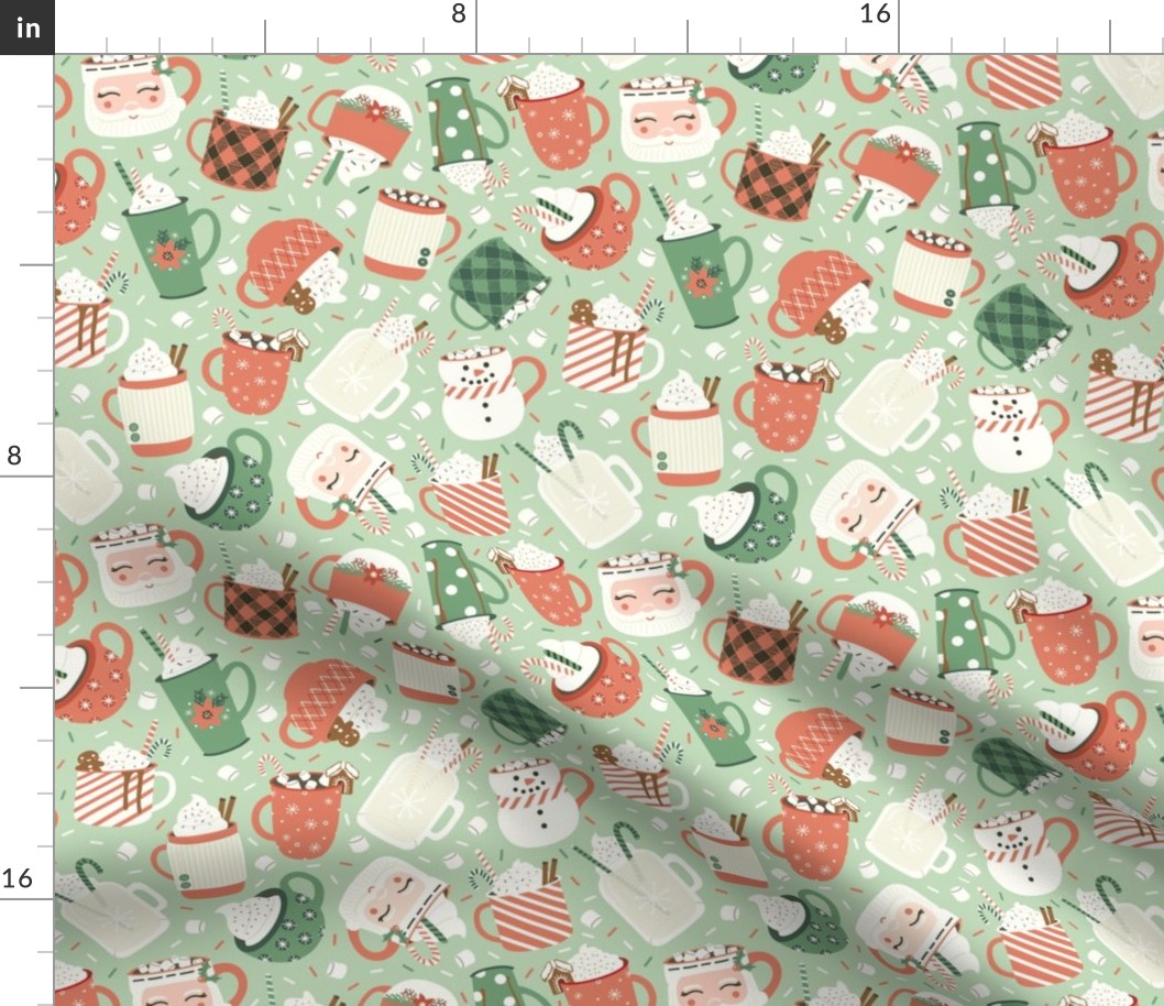 Christmas Cocoa Light Green