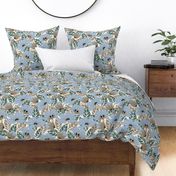 Blue Cosmos Floral - Petal Solids - Calm