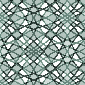 Double Time Distorted Checkered in sage