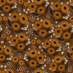 Sunflowers -Brown